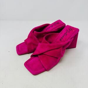 Matisse Dawson Women’s Size 7M Hot Pink Suede Block Heel Sandals